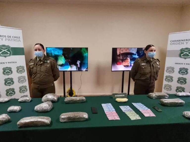 Hombre es atrapado con siete kilos de marihuana tras darse a la fuga en un control policial