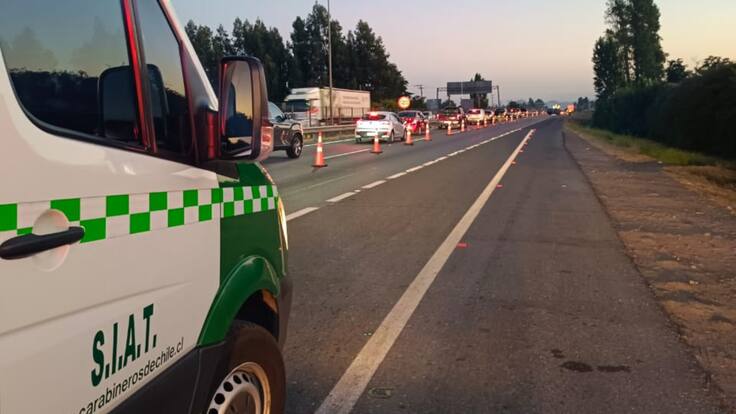 Fatal accidente de tránsito en San Fernando: conductor muere tras chocar en la Ruta 5 Sur