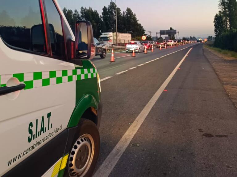 Fatal accidente de tránsito en San Fernando: conductor muere tras chocar en la Ruta 5 Sur