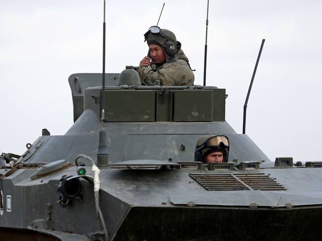 Una unidad militar de Rusia apostada en Crimea