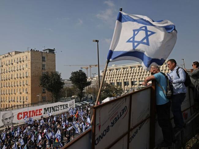 Protestas en Israel contra las políticas anti palestinas del régimen de Netanyahu