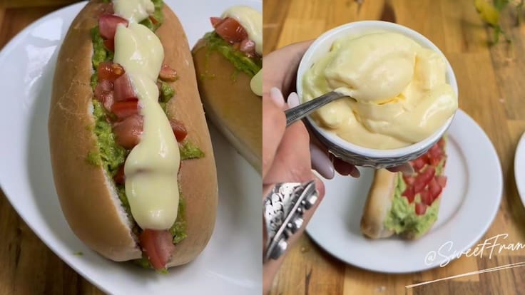 Tiene apenas 342 calorías: influencer chilena revela cómo creó un completo italiano “fit”