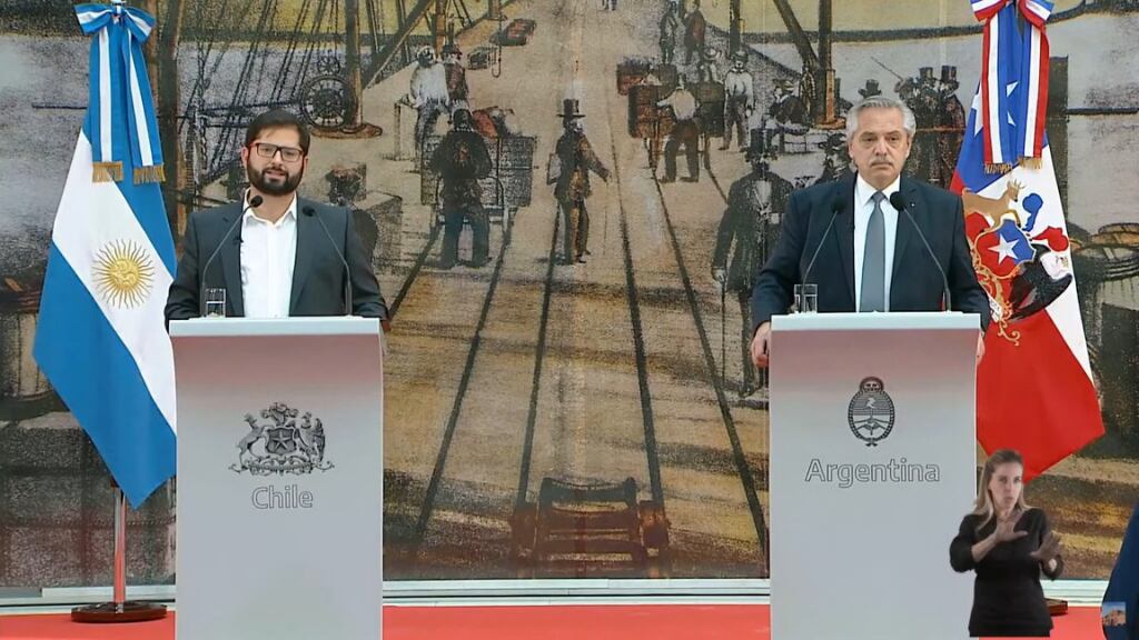 Presidente Gabriel Boric, Presidente alberto Fernández