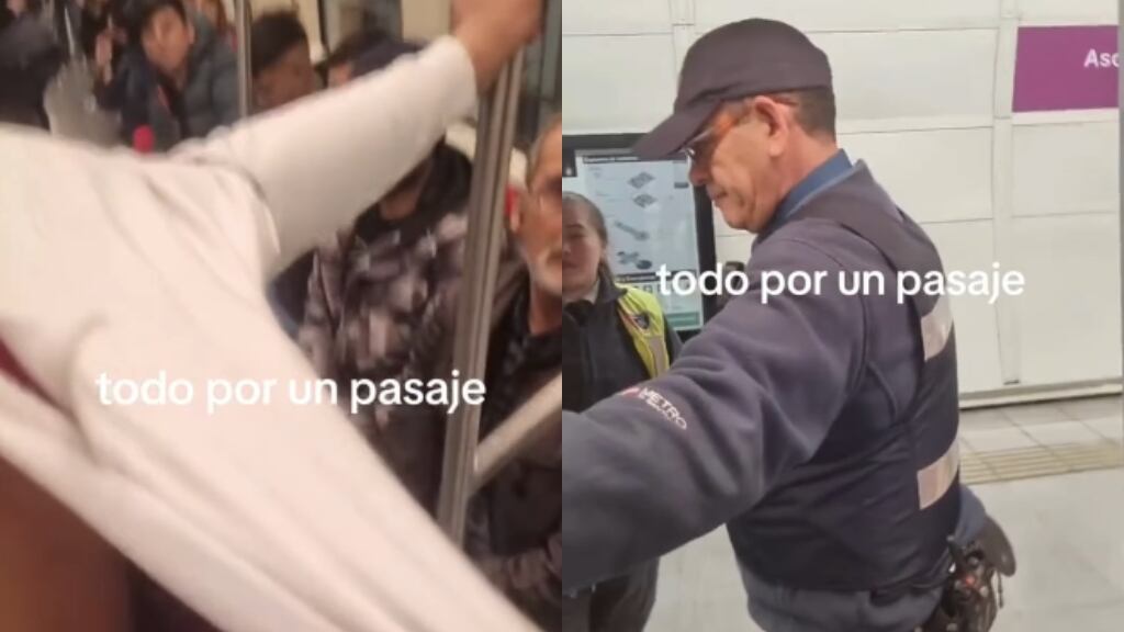 Usuario de TikTok quiso funar a guardia por agresión en el Metro, pero se llenó de críticas