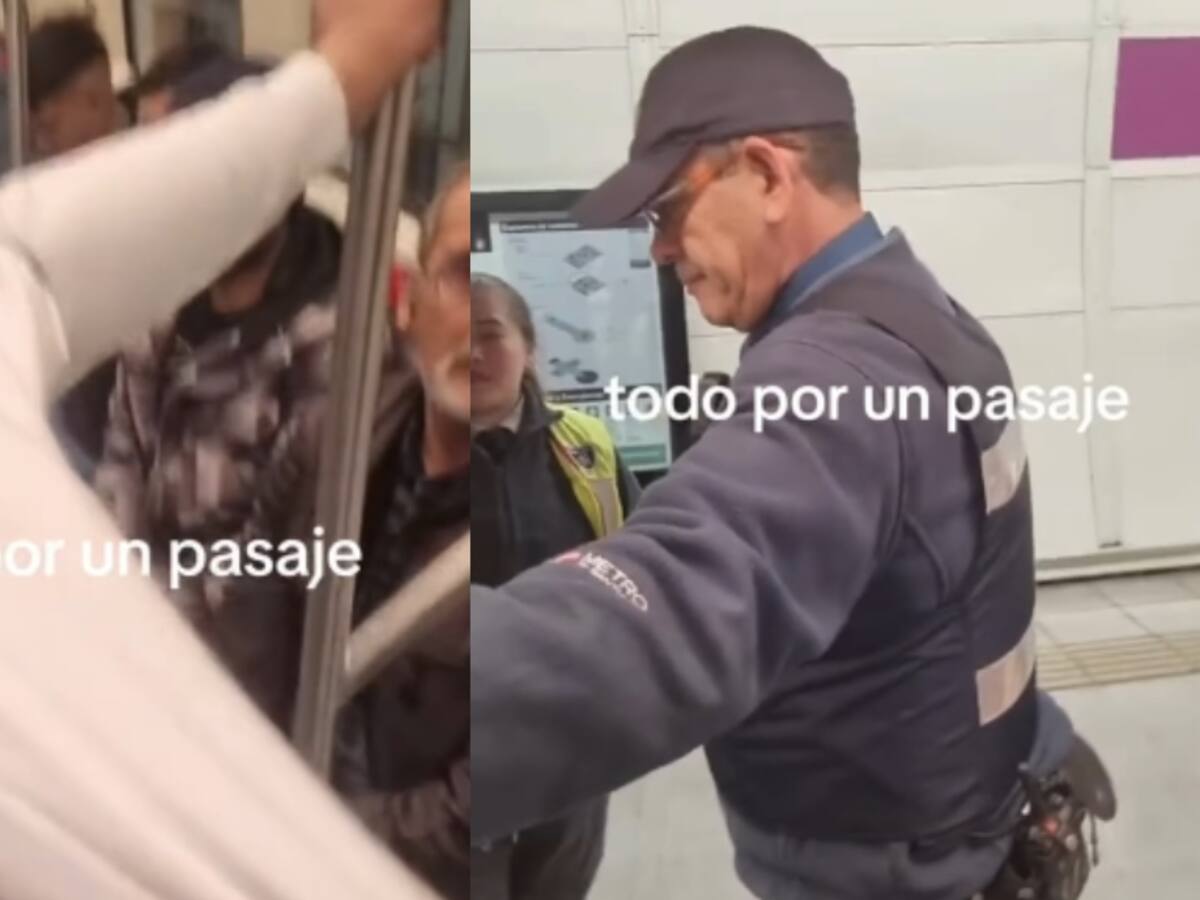 Usuario de TikTok quiso funar a guardia por una supuesta agresión en el Metro, pero se llenó de críticas