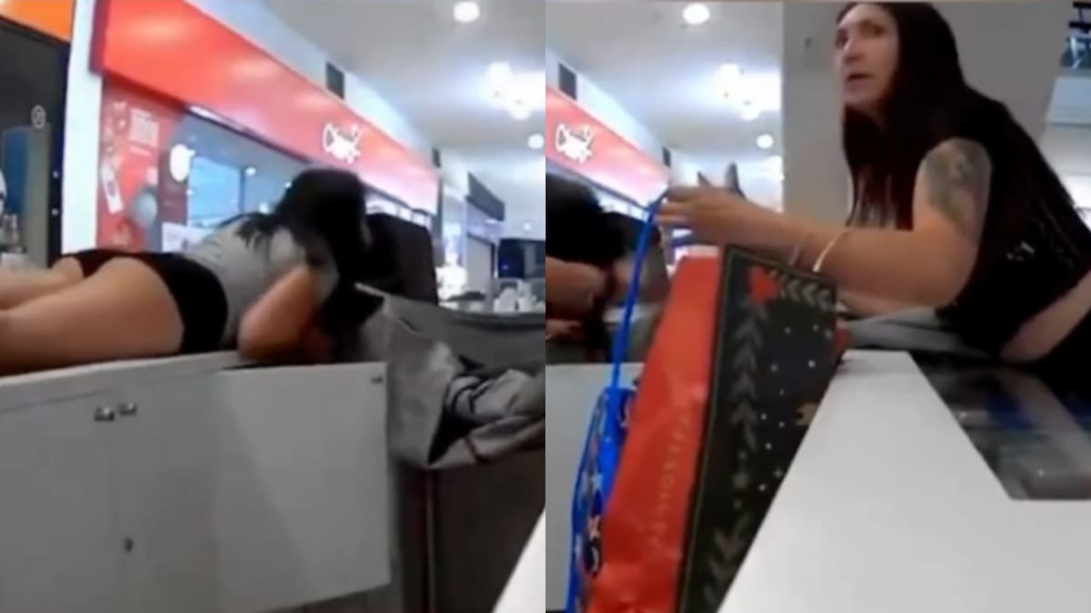 Se aprovecharon de la evacuación: captan a mujeres saqueando en medio de violento incendio al costado del Mall Plaza Norte