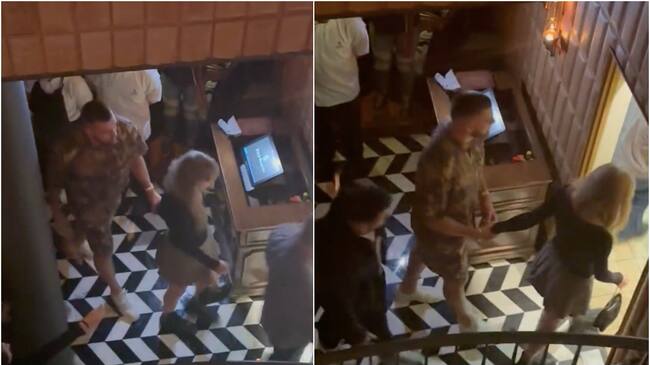 Taylor Swift y Travis Kelce fueron captados en Buenos Aires.