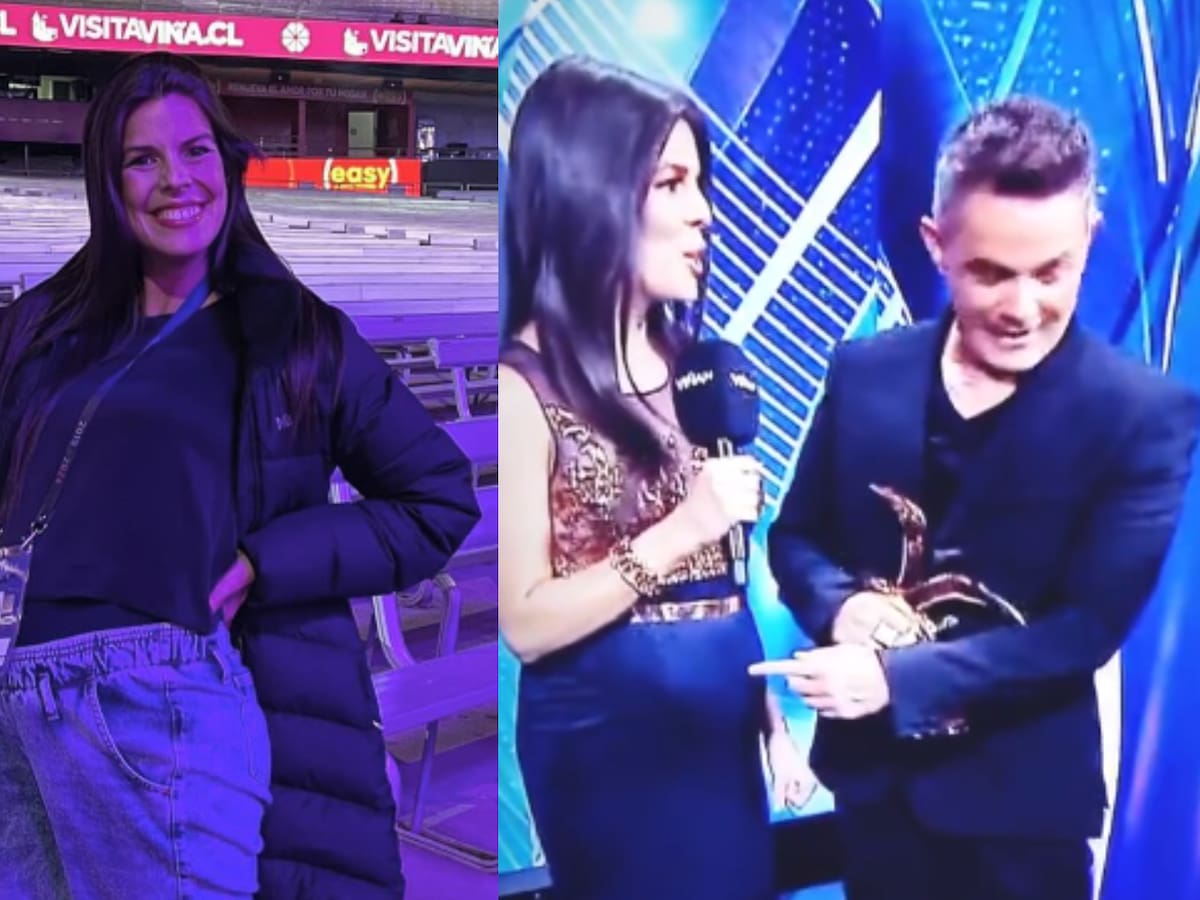 Alejandro Sanz le “bendijo” la guatita: Natalia López y su backstage con seis meses de embarazo en el Festival de Viña 2024