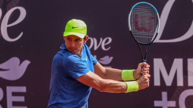 15 de Febrero de 2021 / CONCEPCION
Nicolas Jarry se enfrenta a Camilo Ugo Carabelli, en ATP Challenger de Concepcion de campos deportivos Bellavista, durante el estado de catastrofe de la pandemia covid-19
FOTO: RODRIGO GAJARDO / AGENCIAUNO