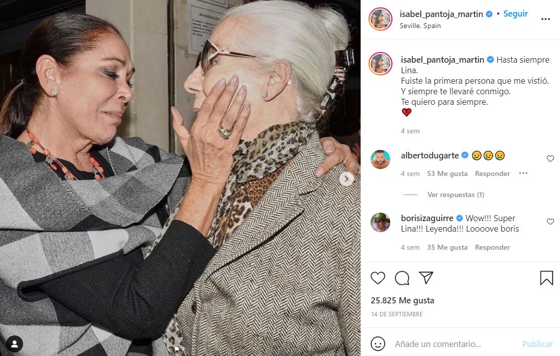 Isabel Pantoja y su madre | Instagram