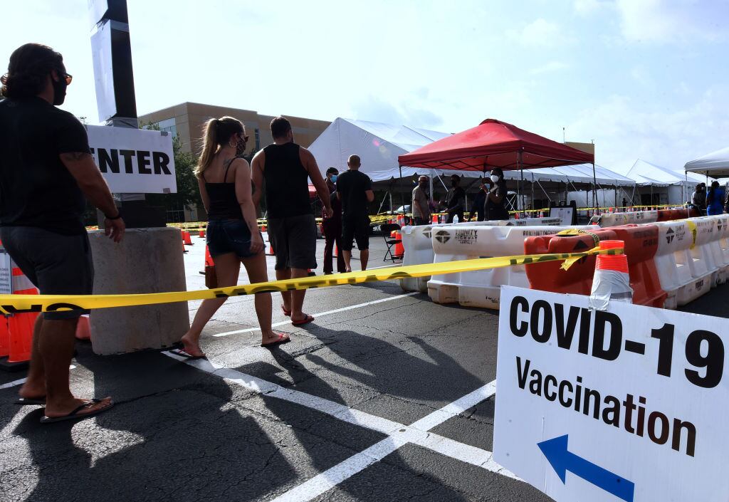 Centro de colocación de la vacuna contra el Covid-19 en Orlando