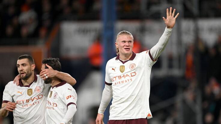 Erling Haaland se luce con cinco goles en el triunfo del Manchester City por la FA Cup