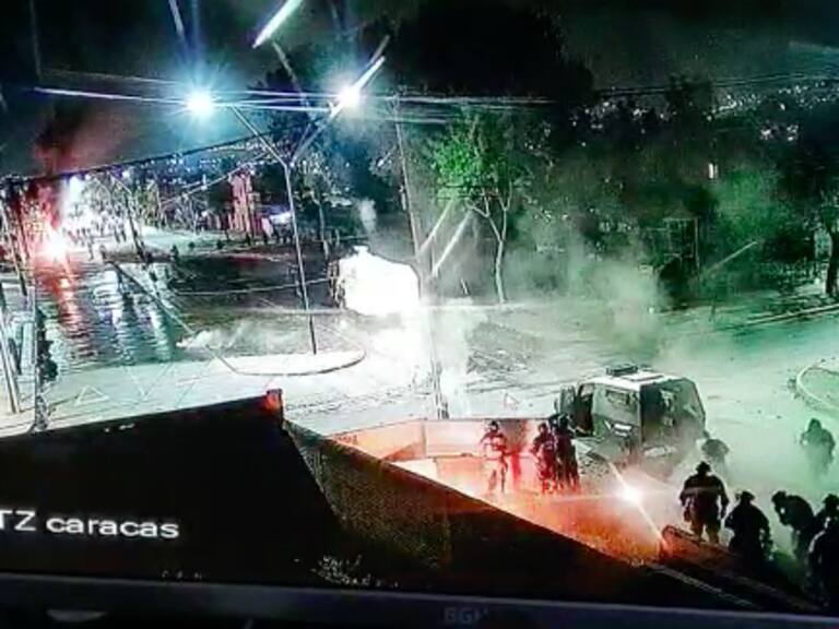 Ataque con bomba molotov a carabinero