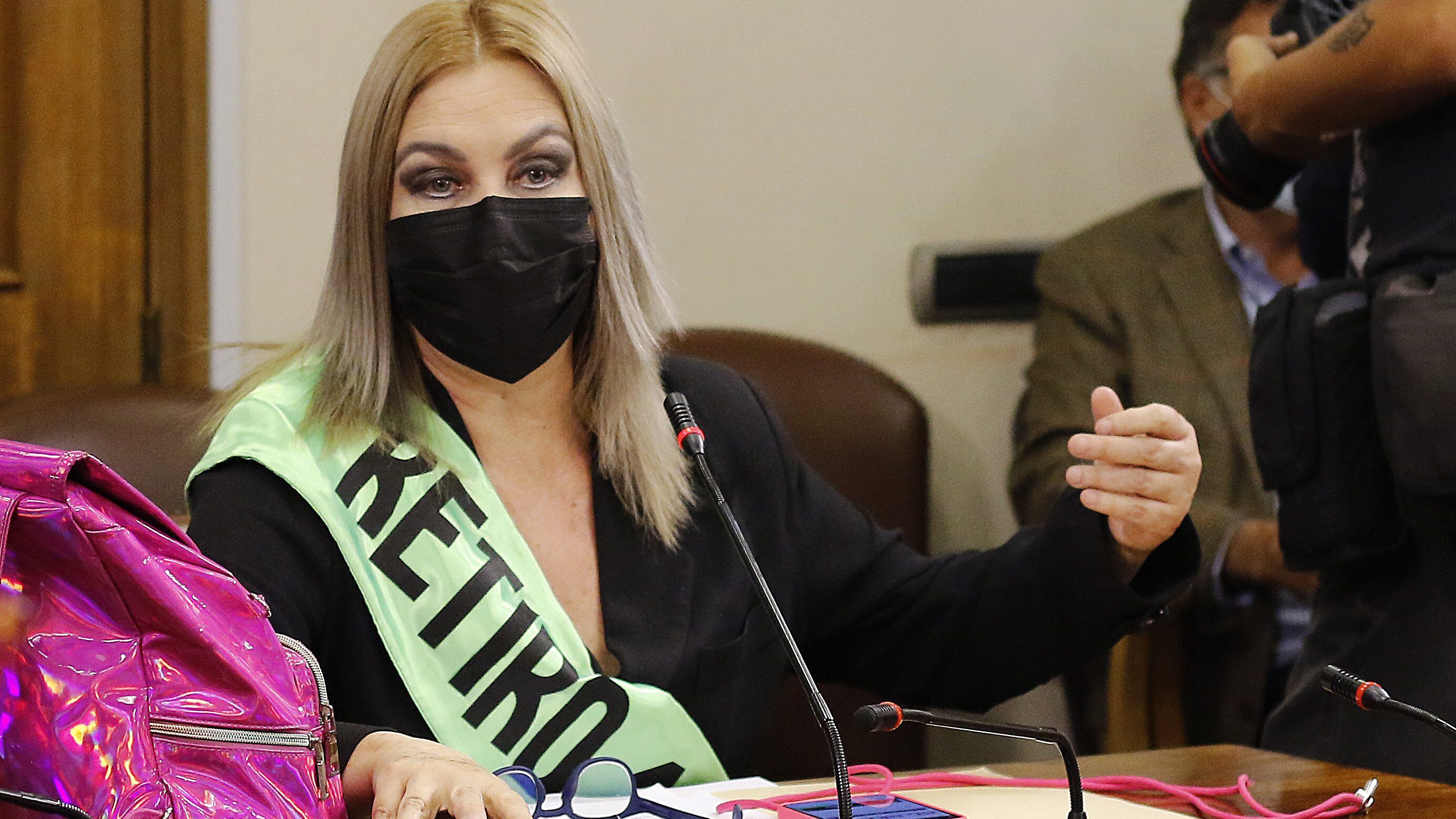 11 DE ABRIL DE 2022/VALPARAISOLa diputada Pamela Jiles, durante la Comisión de Constitución de la Cámara de Diputados, que inicia la discusión del proyecto de quinto retiro de fondos de pensiones.
FOTO: LEONARDO RUBILAR CHANDIA/AGENCIAUNO