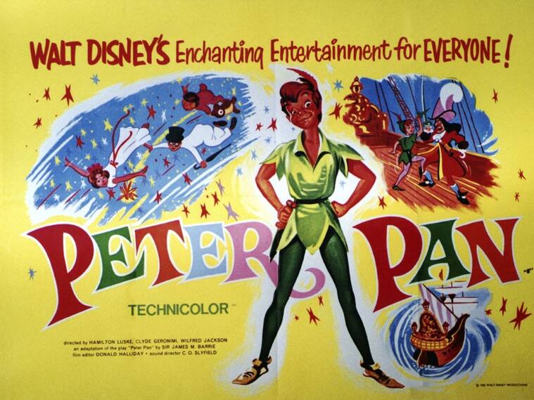 Afiche de la película "Peter Pan" de Disney)