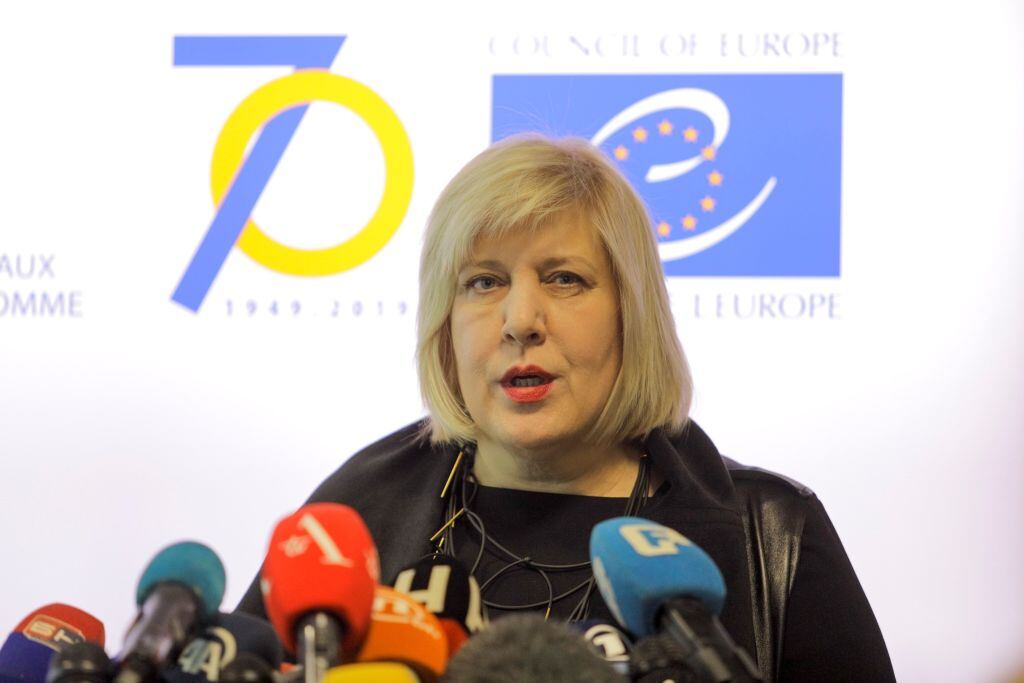 La comisaria de Derechos Humanos de la Comisión Europea Dunja Mijatovic