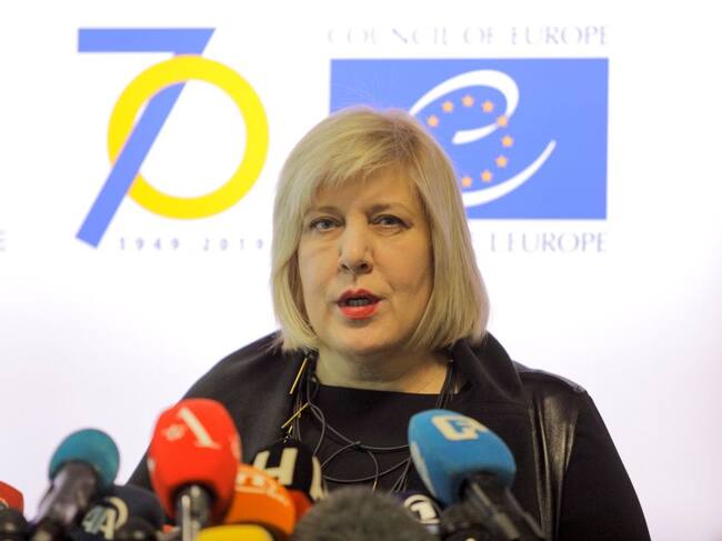 La comisaria de Derechos Humanos de la Comisión Europea Dunja Mijatovic
