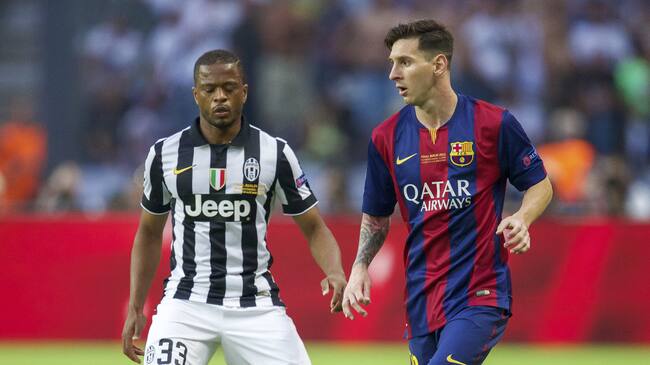 Evra Messi