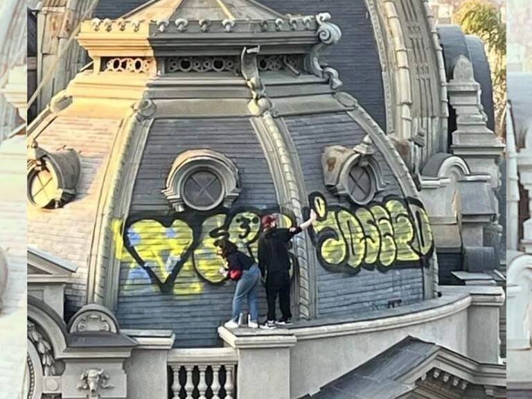 Detienen a uno de los autores de rayar cúpula del Museo Bellas Artes: quedó con medidas cautelares tras ser formalizado