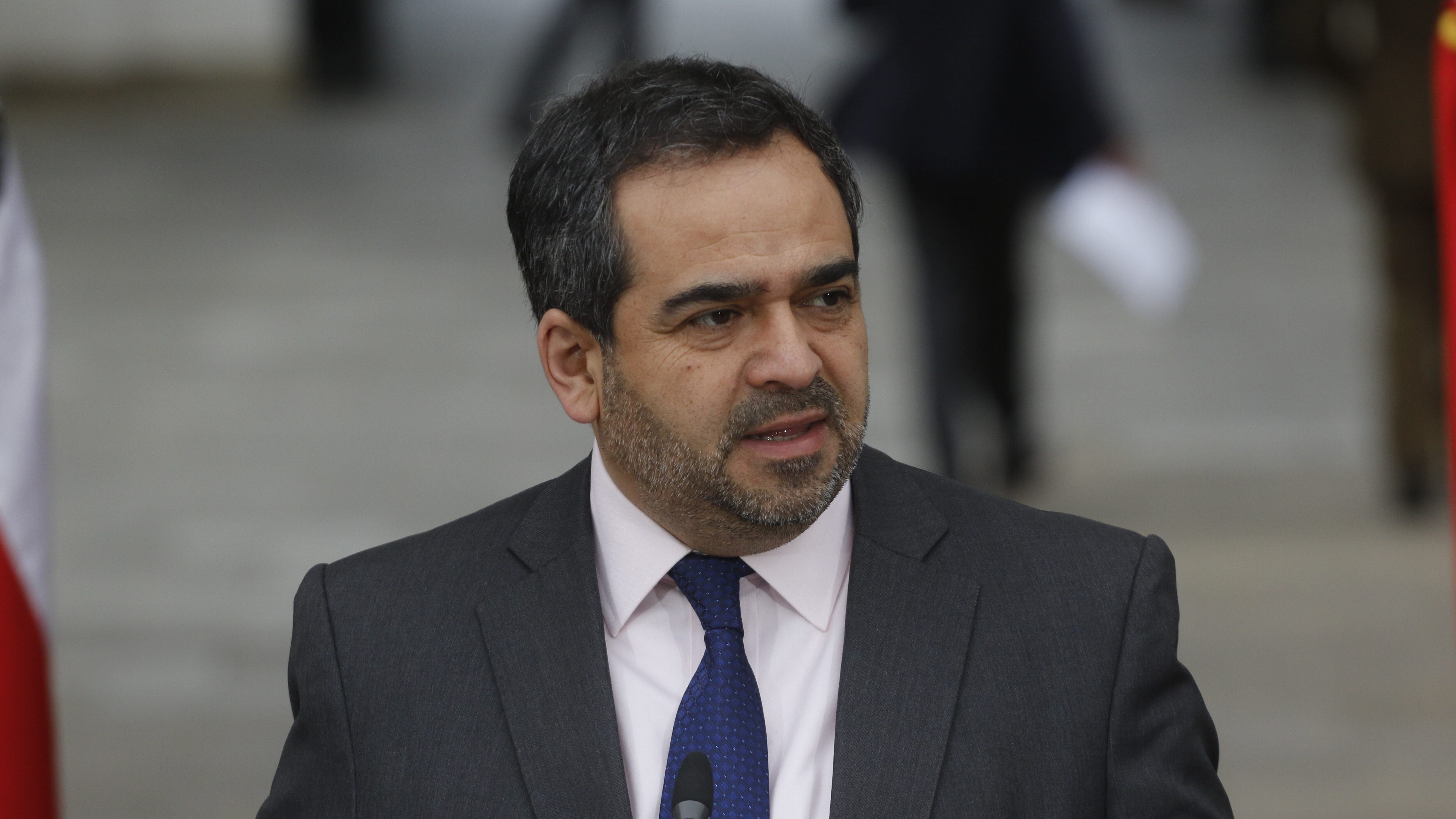 Jaime Quintana en la Moneda