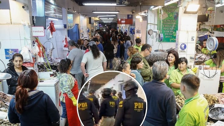 Abordaban camiones en el sur de Chile: qué se sabe del megaoperativo en el Terminal Pesquero de Santiago