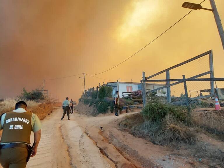 Detienen a presunto responsable de iniciar los incendios forestales en Villa Alemana