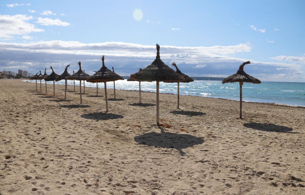 Una playa vacía en Mallorca
