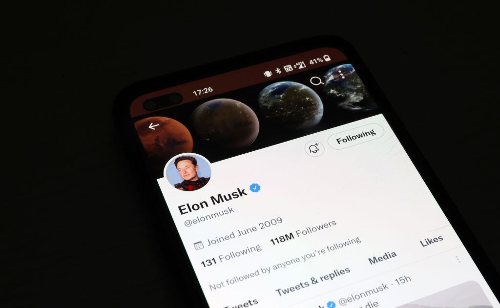 La cuenta de Elon Musk en Twitter