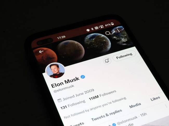 La cuenta de Elon Musk en Twitter