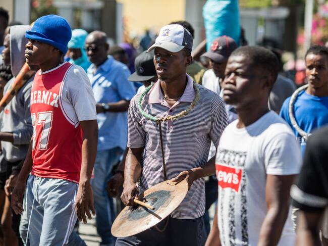 Los opositores de Moise se manifiestan en las calles de Puerto Príncipe
