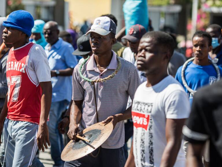 Los opositores de Moise se manifiestan en las calles de Puerto Príncipe