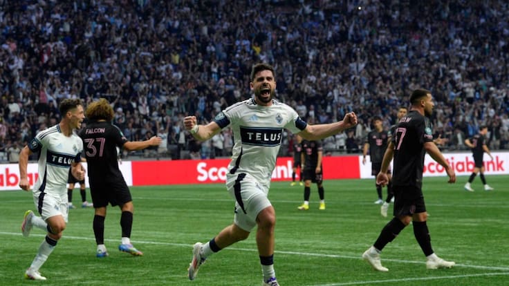 Vancouver tumbó al Inter Miami de Lionel Messi por la ida de las semifinales de la Concachampions