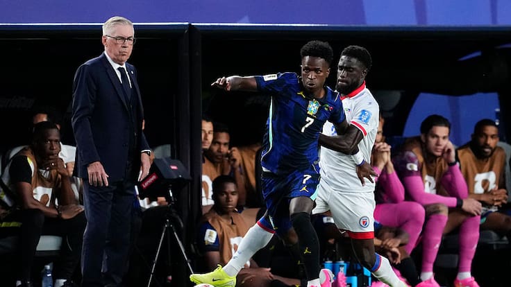 El coqueto enganche con el trasero de Vinícius Jr ante Haití que casi fue gol en el Mundial 2026