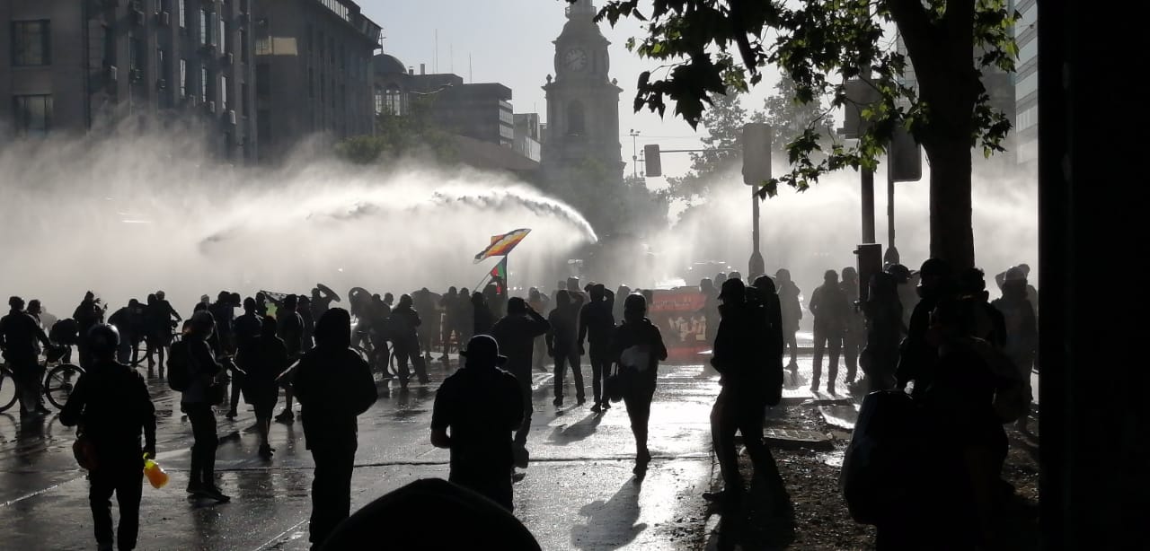 Incidentes en el centro de Santiago