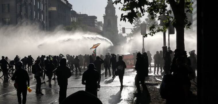 Incidentes en el centro de Santiago