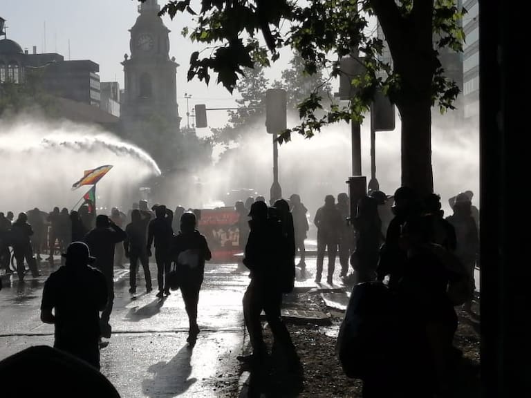 Incidentes en el centro de Santiago