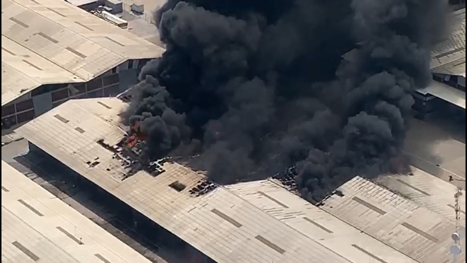 Incendio desde el aire