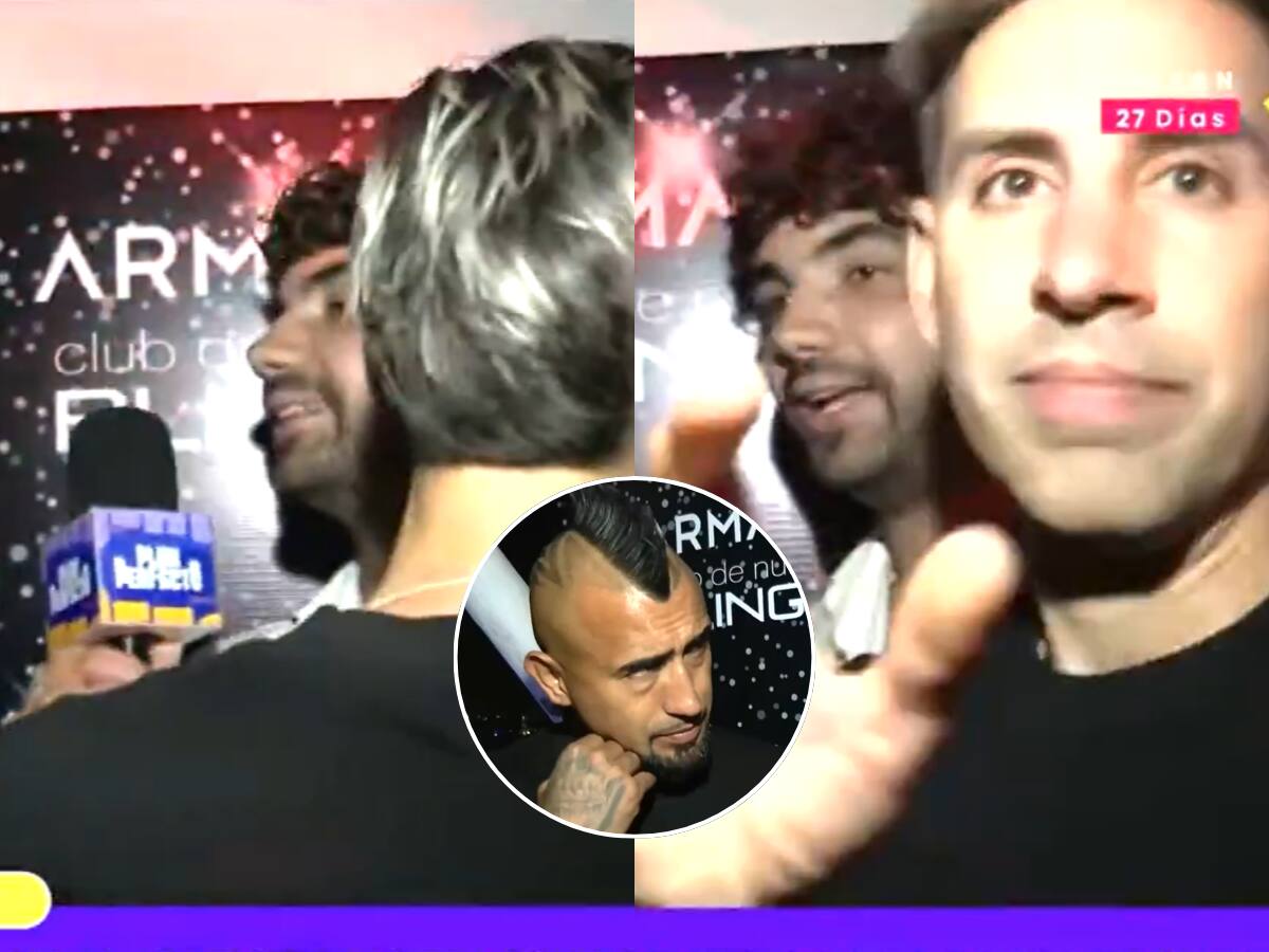 Violenta reacción: periodista atacó a equipo de TV luego de esta incómoda pregunta a Arturo Vidal