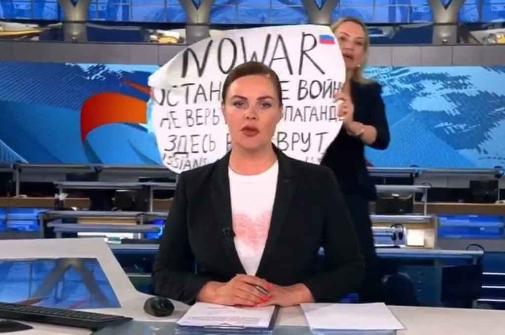 Noticiero en Rusia