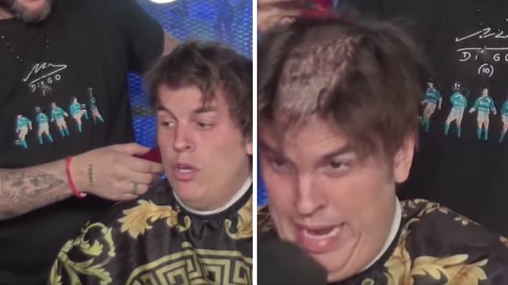 Polémico streamer argentino paga apuesta y se rapa en vivo tras la caída de Boca ante la UC: ya es viral en redes