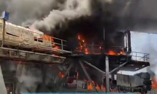 Incendio en Mejillones
