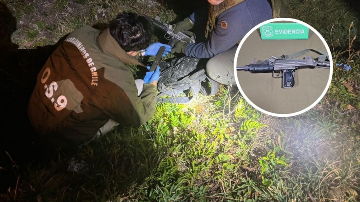 Carabineros recupera subametralladora UZI extraviada durante operativo antidroga en Puerto Montt