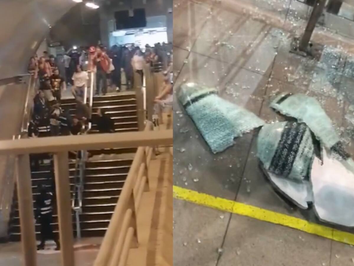 A horas de inaugurarse la extensión en Línea 2: guardias y pasajeros protagonizan violenta pelea en estación La Cisterna