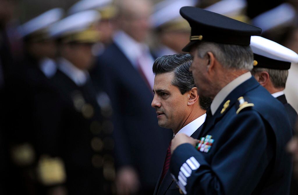 El expresidente mexicano Enrique Pena Nieto junto a Cienfuegos