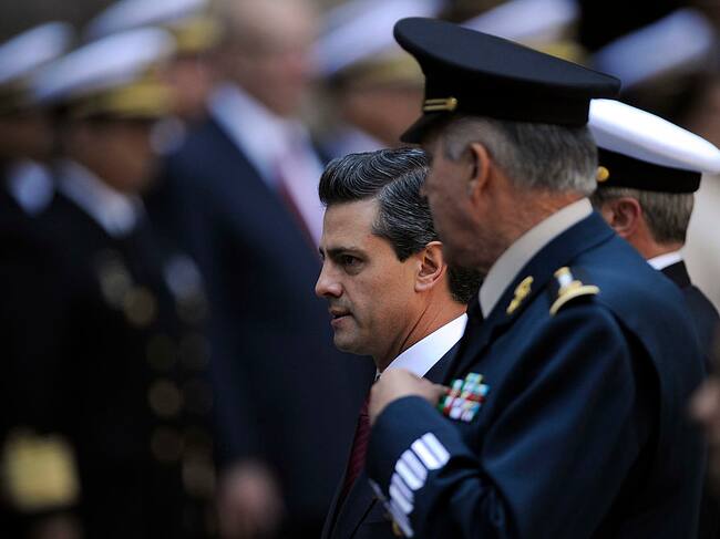El expresidente mexicano Enrique Pena Nieto junto a Cienfuegos