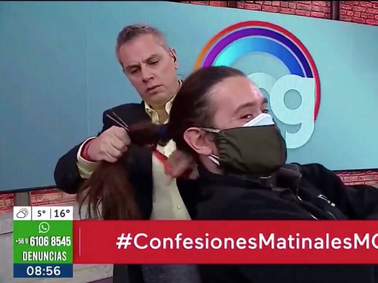 José Miguel Viñuela cortando el pelo