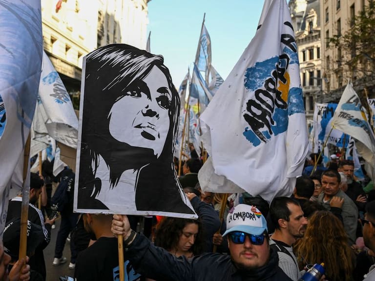 Manifestación por la vicepresidenta argentina Cristina Fernández