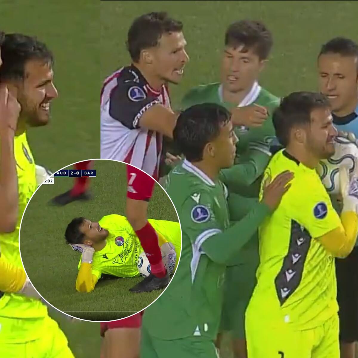 Jugador de Barracas estalló por este gesto del arquero de Audax: tenso final en Copa Sudamericana