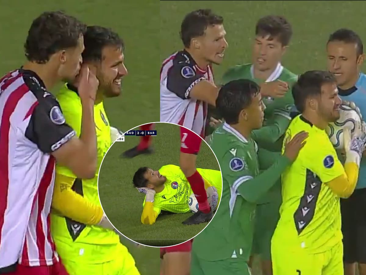 Jugador de Barracas estalló por este gesto del arquero de Audax: tenso final en Copa Sudamericana