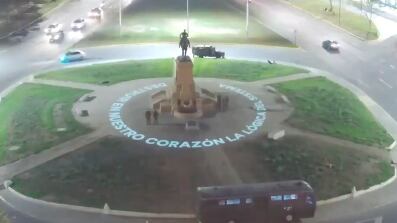 Proyección de Delight Lab en Plaza Italia